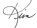 Commissioner Kim McCoy signature